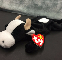 TY Rare Daisy the Cow Beanie Baby with Tag Errors